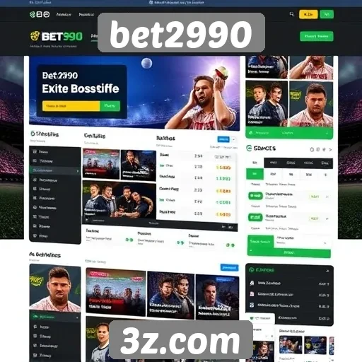 Interface e usabilidade do site bet2990
